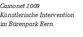 Camonet 2009
Knstlerische Intervention im Brenpark Bern
